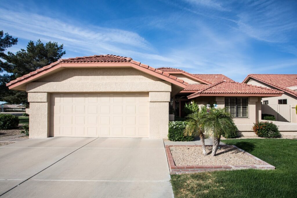 Phoenix lawn with thin dry patches after a summer of extreme heat